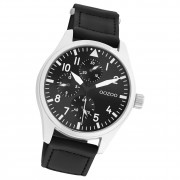 Oozoo Herren Armbanduhr Timepieces C11009 Analog Leder schwarz UOC11009