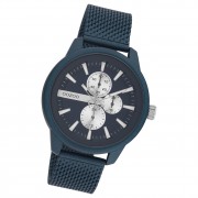 Oozoo Herren Armbanduhr Timepieces C11018 Analog Metall Mesh blau UOC11018