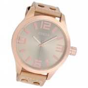 Oozoo Damen Armbanduhr Timepieces Analog Leder beige UOC1101A