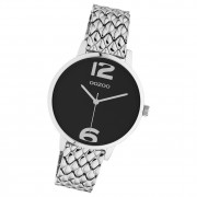 Oozoo Damen Armbanduhr Timepieces C11021 Analog Edelstahl silber UOC11021