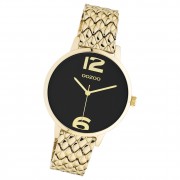 Oozoo Damen Armbanduhr Timepieces C11023 Analog Edelstahl gold UOC11023