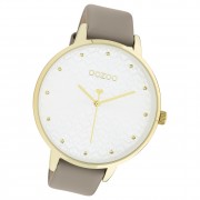 Oozoo Damen Armbanduhr Timepieces C11037 Analog Leder taupe UOC11037