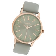 Oozoo Damen Armbanduhr Timepieces C11040 Analog Leder grau UOC11040