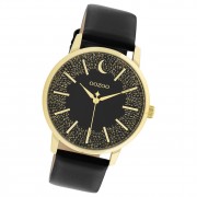 Oozoo Damen Armbanduhr Timepieces C11044 Analog Leder schwarz UOC11044