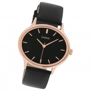 Oozoo Damen Armbanduhr Timepieces C11054 Analog Leder schwarz UOC11054