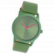 Oozoo Damen Armbanduhr Timepieces Analog Leder grün UOC11056