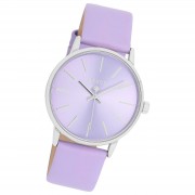 Oozoo Damen Armbanduhr Timepieces Analog Leder lila UOC11061