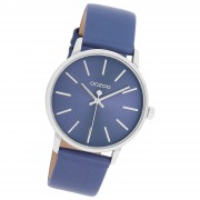 Oozoo Damen Armbanduhr Timepieces Analog Leder dunkelblau UOC11064