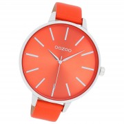 Oozoo Damen Armbanduhr Timepieces Analog Leder orange UOC11071