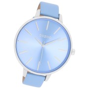 Oozoo Damen Armbanduhr Timepieces Analog Leder hellblau UOC11073