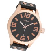 Oozoo Damen Armbanduhr Timepieces Analog Leder schwarz UOC1109A