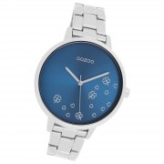 Oozoo Damen Armbanduhr Timepieces Analog Edelstahl silber UOC11121