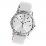 Oozoo Damen Armbanduhr Timepieces Analog Leder grau UOC11137