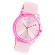 Oozoo Damen Armbanduhr Timepieces Analog Leder pink UOC11138
