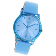 Oozoo Damen Armbanduhr Timepieces Analog Leder blau UOC11140