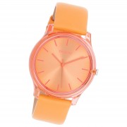 Oozoo Damen Armbanduhr Timepieces Analog Leder mango UOC11141