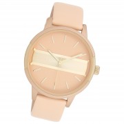 Oozoo Damen Armbanduhr Timepieces Analog Leder pink UOC11151