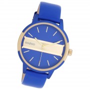 Oozoo Damen Armbanduhr Timepieces Analog Leder blau UOC11154