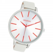 Oozoo Damen Armbanduhr Timepieces Analog Leder grau UOC11160