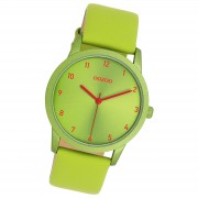 Oozoo Damen Armbanduhr Timepieces Analog Leder grün UOC11169
