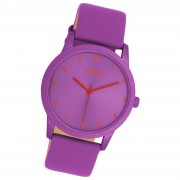 Oozoo Damen Armbanduhr Timepieces Analog Leder lila UOC11173