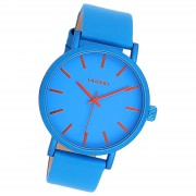 Oozoo Damen Armbanduhr Timepieces Analog Leder blau UOC11175