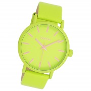 Oozoo Damen Armbanduhr Timepieces Analog Leder grün UOC11177