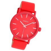 Oozoo Damen Armbanduhr Timepieces Analog Leder rot UOC11179