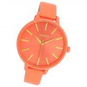 Oozoo Damen Armbanduhr Timepieces Analog Leder orange UOC11185