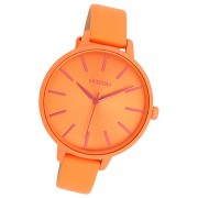Oozoo Damen Armbanduhr Timepieces Analog Leder orange UOC11187