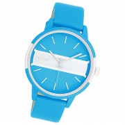 Oozoo Damen Armbanduhr Timepieces Analog Leder blau UOC11188