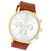 Oozoo Herren Armbanduhr Timepieces Analog Leder braun UOC11201