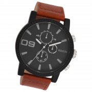 Oozoo Herren Armbanduhr Timepieces Analog Leder braun UOC11211