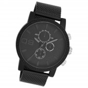 Oozoo Herren Armbanduhr Timepieces Analog Metall schwarz UOC11214