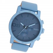 Oozoo Unisex Armbanduhr Timepieces Analog Leder blau UOC11216