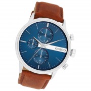 Oozoo Herren Armbanduhr Timepieces Analog Leder braun UOC11221