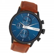 Oozoo Herren Armbanduhr Timepieces Analog Leder braun UOC11222