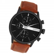 Oozoo Herren Armbanduhr Timepieces Analog Leder braun UOC11223