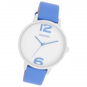 Oozoo Damen Armbanduhr Timepieces Analog Leder blau UOC11235
