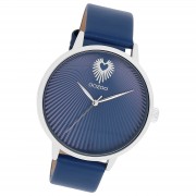 Oozoo Damen Armbanduhr Timepieces Analog Leder blau UOC11243