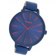 Oozoo Damen Armbanduhr Timepieces Analog Leder blau UOC11252