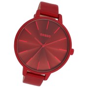 Oozoo Damen Armbanduhr Timepieces Analog Leder rot UOC11253