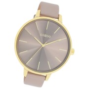 Oozoo Damen Armbanduhr Timepieces Analog Leder taupe braun UOC11256