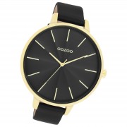 Oozoo Damen Armbanduhr Timepieces Analog Leder schwarz UOC11259