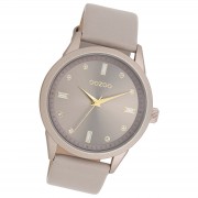 Oozoo Damen Armbanduhr Timepieces Analog Leder taupe braun UOC11287