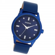 Oozoo Damen Armbanduhr Timepieces Analog Leder blau UOC11288