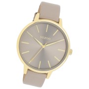 Oozoo Damen Armbanduhr Timepieces Analog Leder taupe braun UOC11291