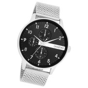 Oozoo Herren Armbanduhr Timepieces Analog Metall silber UOC11301