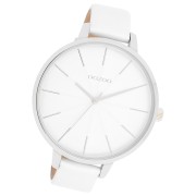 Oozoo Damen Armbanduhr Timepieces Analog Leder weiß UOC11345