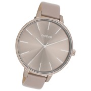 Oozoo Damen Armbanduhr Timepieces Analog Leder taupe braun UOC11347